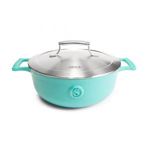 Casserole Saveur Voyage - Ø25 cm - Fonte - Sans PFAS - Induction - Bleu Saveur