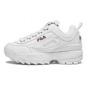FILA Mixte enfant Disruptor Teens Sneaker, White, 37 EU
