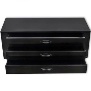 Coffre à outils métallique 3 tiroirs noir atelier outillage 85 cm noir 02_0003239