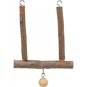 Trixie Natural Living Balançoire avec Clochette pour Oiseau 15 × 12 cm