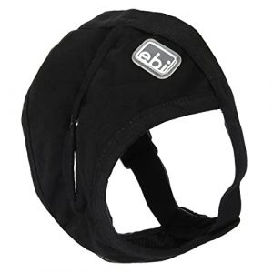 Ebi Culotte pour Chiens Classic XS - 16-23 cm Noir, Culottes en Coton élégantes pour Chiens, Facile à régler, avec 3 Serviettes hygiéniques supplémentaires, Confortable pour Votre Chien
