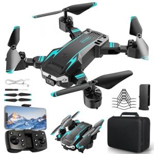 Nxpz Drone Avec Double Camera Hd Pour Debutants, Drone Enfant Pliable, Decollageatterrissage A Un Bouton, Mode Sans Tete, Vol En Tr-Nxpz