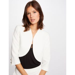 Morgan Veste droite manches 3/4 ecru femme - Couleur ECRU - Taille 38