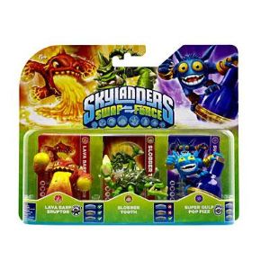 Activision Pack figurines Skylanders : Swap Force - Slobber Tooth + Lava Barf Eruptor + Super Gulp Pop Fizz