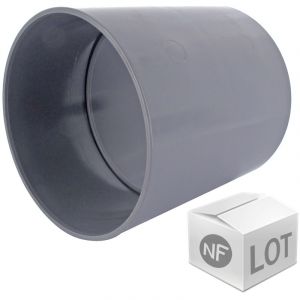 First Plast Lot de raccord PVC - 10 manchons &Atilde;&nbsp; but&Atilde;&copy;e &Atilde;%u02DC50