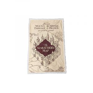 Wtt Plaid Sherpa - Harry Potter - Marauder Map