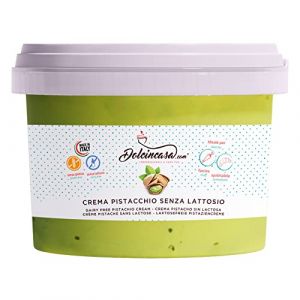 Crème Pistache Arôme Naturel Pâte à tartiner prête à l'emploi Savoureuse Pâte souple et polyvalente Sans Lactose et sans Gluten