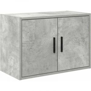 VidaXL Armoire murale de garage gris béton bois d'ingénierie