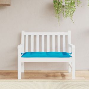 VidaXL Coussin De Banc De Jardin Bleu Clair 110x50x7 Cm Tissu Oxford