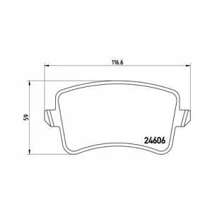 Image de Brembo 4 plaquettes de frein P85099