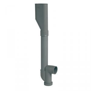 Nicoll 1YH46C - Siphon de machine &agrave; laver double &agrave; sortie horizontale Diam 40