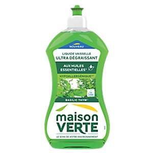 Maison Verte Liquide vaisselle main ultra d&eacute;graissant aux huiles essentielles - 500ml
