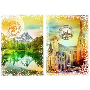 Image de Grafika Puzzle Travel around the World - Autriche et Suisse