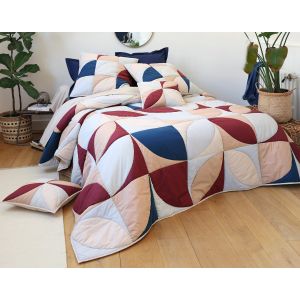 Jet&eacute; de lit 250x250 multicolore en coton