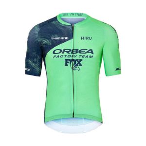 Maillot Hiru Orbea Factory Team 2025 Core manches courtes vert bleu - M