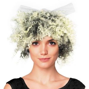 Ruedelafete Perruque 80's frisée avec noeud