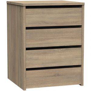 Pegane Commode Meuble de rangement coloris Cambrian - Hauteur 61 x Longueur 46 x Profondeur 45 cm