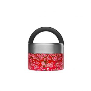 Image de Qwetch Boîte repas isotherme inox Flowers rouge 65 cl Rouge - Couleur Rouge - Taille TS