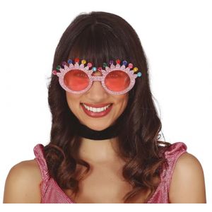 FIESTAS GUIRCA Lunettes roses pailletées