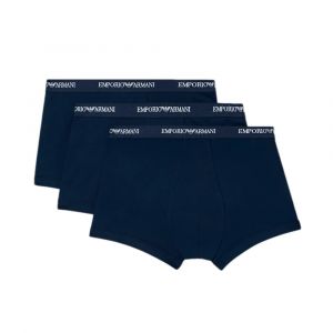 Emporio Armani Boxer Pack x3 Stretch GA Homme Bleu
