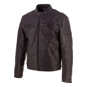 Helstons Blouson cuir Missile marron- M