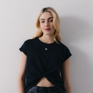 Converse T-shirt T-SHIRT COURT STAR CHEVRON TWIST Noir - Taille M;S;XL