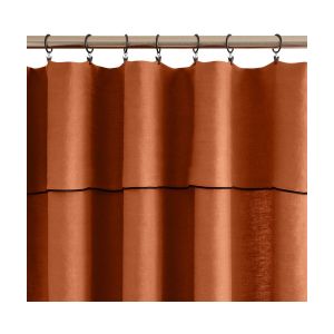 Rideau en lin orange 200x280 Carlina - Madura