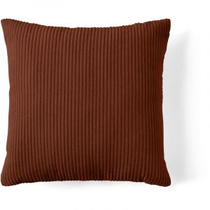 Selma - coussin - en velours côtelé - 60x60 cm - Terracotta