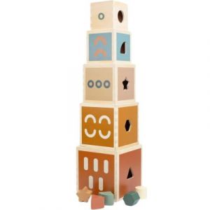 Trois Kilos Sept Cubes Empilables MULTICOLORE