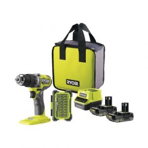Ryobi RPD18BL1-2C20SA31 Perceuse-visseuse &agrave; percussion Brushless 18V