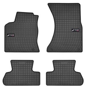 Image de DBS 1765862 Tapis Auto en Caoutchouc - Sur Mesure - Tapis de sol pour Voiture - 4 Pièces - Caoutchouc Haute Qualité - Inodore - Antidérapant - Rebords Surélevés