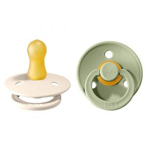 Lot de 2 Tétines Ivory & Sage - 0/6 Mois