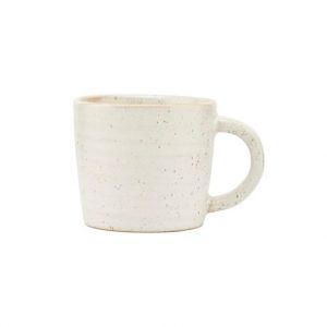 House Doctor Tasse à espresso Pion / Porcelaine blanc-gris en céramique