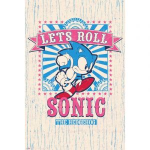 Grupo erik Erik Maxi Póster Sonic Lets Roll 91.5x61 cm
