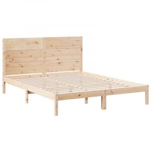 VidaXL Cadre de lit extra long sans matelas 160x210 cm bois massif