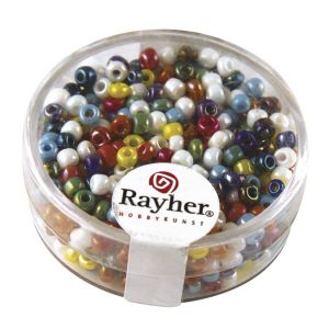 Image de Rayher Perles de rocaille opaques lustrées - 2,6 mm - vert