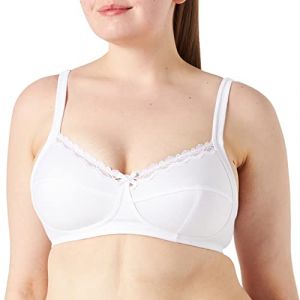 DIM Soutien-gorge sans armature eco maintien Blanc - Couleur Blanc - Taille 90D