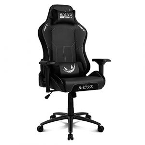 Drift Innovation DR250RU - Fauteuil de jeu officiel 'ElRubius', mécanisme papillon, dossier inclinable, faux cuir avec finition en daim, accoudoirs 4D,