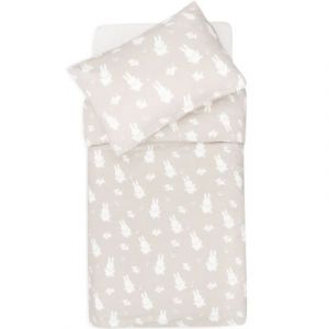 Housse de Couette et Taie Happy Miffy Nougat - 100 x 140 cm
