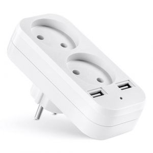 Yonis Prise Camera Espion Wifi HD 1080p D&eacute;tection Mouvement Vision Nocturne + SD 128Go