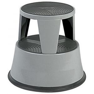 Safetool Marchepied tabouret métal gris foncé
