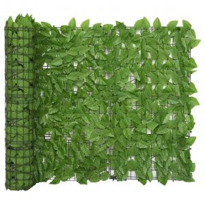 VidaXL &Eacute;cran de balcon avec feuilles vert 400x100 cm