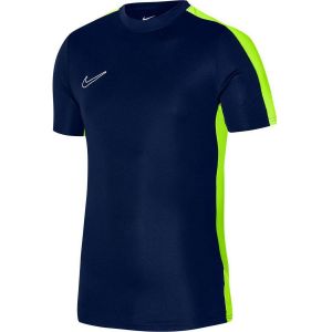 Nike T-shirt d'Entraînement Dri-FIT Academy 23 - Bleu Foncé/Jaune Fluo/Blanc Enfant, pointure L: 147-158 cm - Bleu - Taille L: 147-158 cm