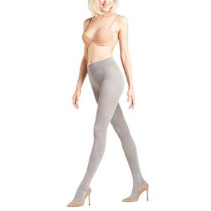 Falke Softmerino W TI Collants, Opaque, Gris (Light Grey Melange 3830), M (FR 40-42) Femme