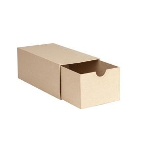 decopatch BT088C - Un support en papier brun mâché 32x16x12cm, Boîte rectangle avec tiroir