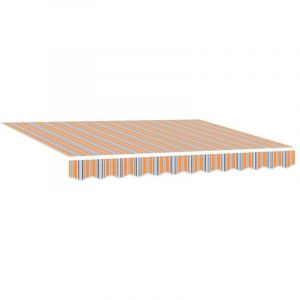 VidaXL Tissu de remplacement pour auvent pour cadre de 2,5 x 2 m rayé multicolore