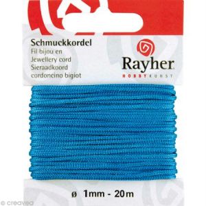 Image de Rayher Fil pour bijou 1 mm bleu turquoise - 20 m