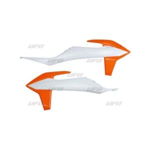 Ufo Ouïes De Radiateur KTM EXC SX EXC-F SX-F Orange Blanc