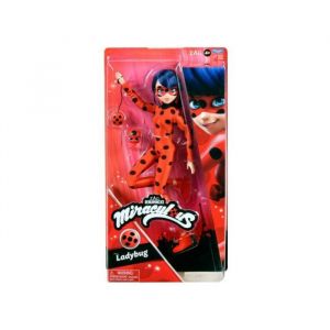 Image de Bandai Coffret Miraculous Ladybug 26 Cm + 2 Accessoires - Set Poupée Mannequin Articulée Marinette + 1 Carte - Jouet Fille