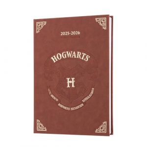 Grupo erik Agenda scolaire semainier A5 2025/2026 avec dos, 17 mois, Harry Potter